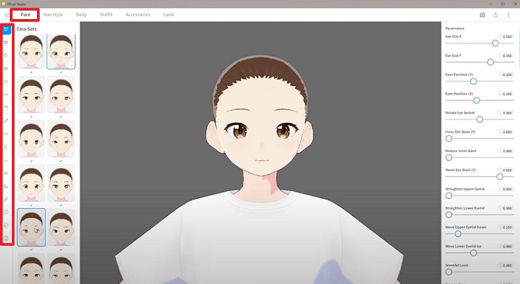 choose facial features vrchat futa avatar