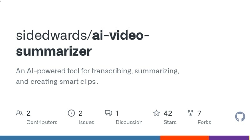 Sidedwards Opensource AI Video Summarizer