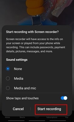 learn how to record screen on android