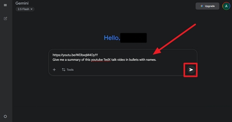 gemini summarizes youtube video ai
