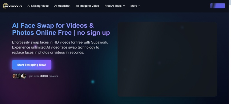 Supawork.ai Free Video Face Swap