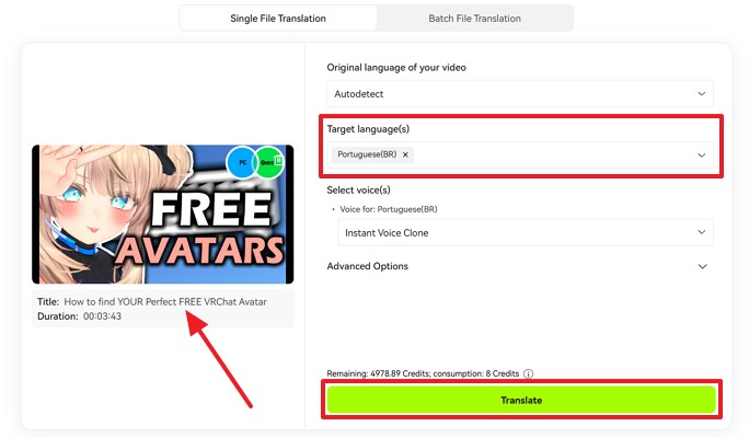 vrchat futa avatar video target language