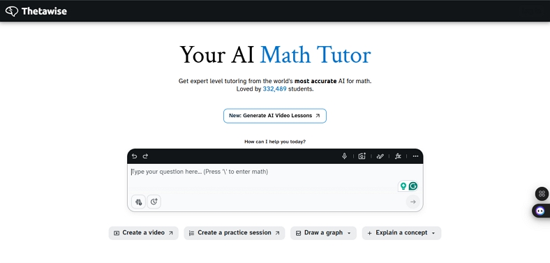 get accurate math solutions thetawise