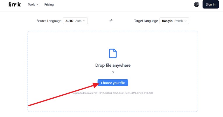 upload ppt file on linnkai