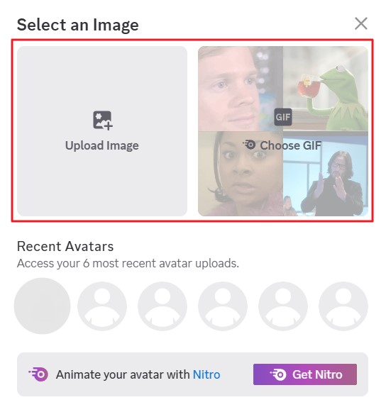 gif or image custom discord avatar