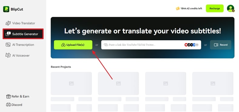 upload music video generator blipcut