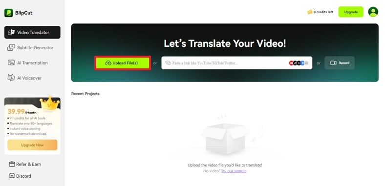 tiktok video generator upload file