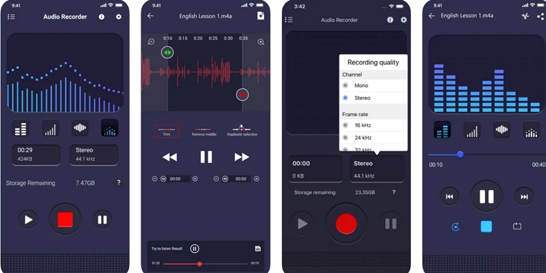 access voice recorder audio editor