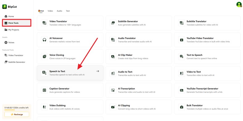 blipcut converting voice memo to mp3