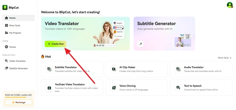 begin with creating new project