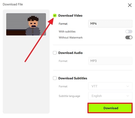 download video translation blipcut
