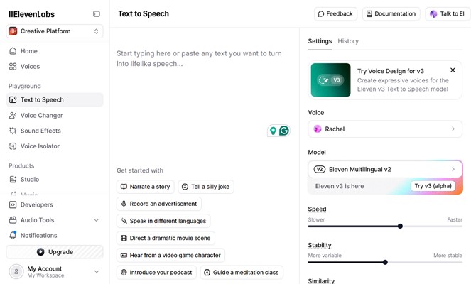 elevenlabs monster voice generator tool