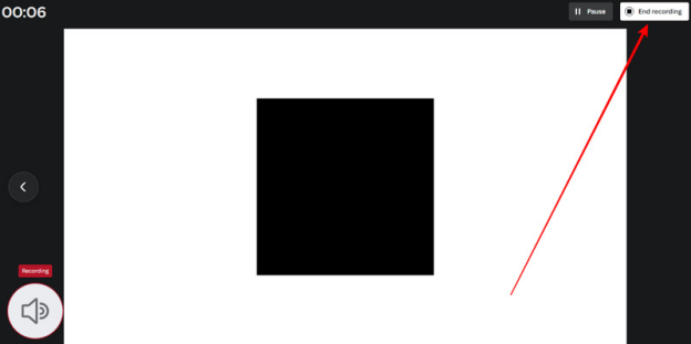 End Recording How to Record Audio on Canva