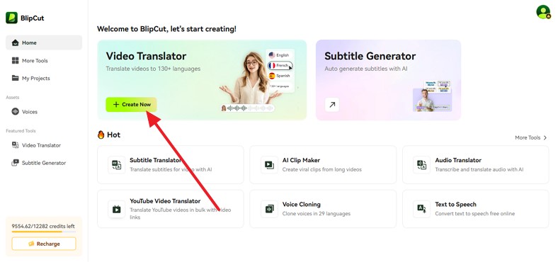 create new to upload a video