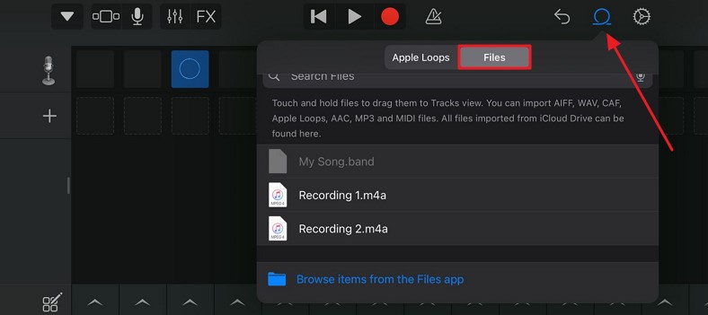 add recorded voice memo to garageband