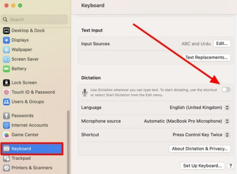 access dictation for mac speech to text