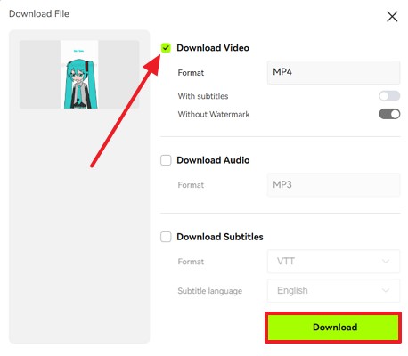 configure download setup and download