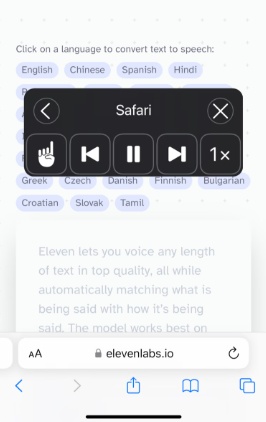 text to speech siri