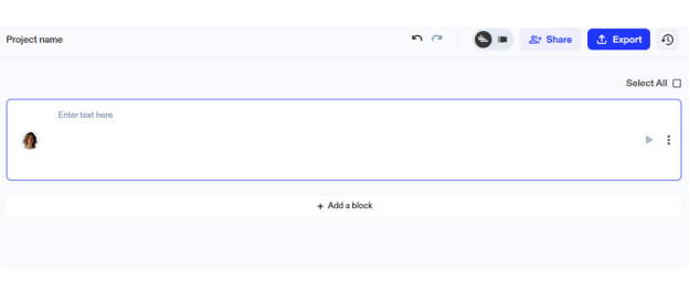 Input Text Speechify Voiceover