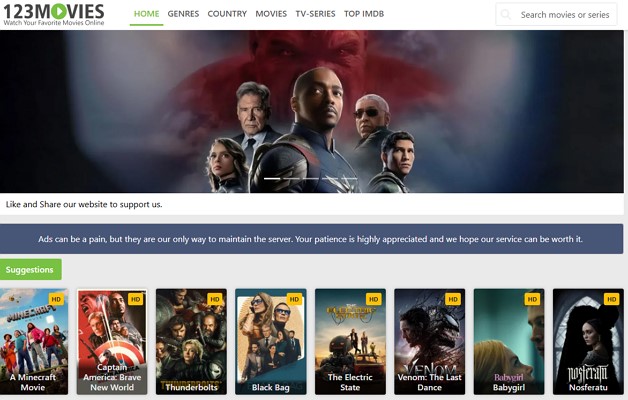 alternatives to hdtoday 123movies