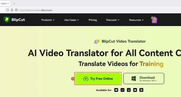 click try free online