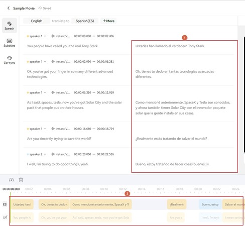 modify text transcription