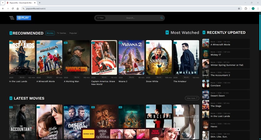 watch content on popornflix, considering it an m4uhd alternative