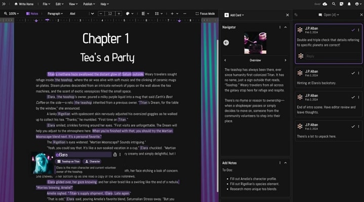 enhance storyline with campfire writing