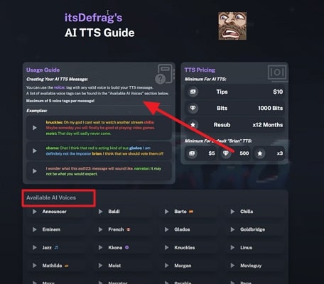 access available ai voices