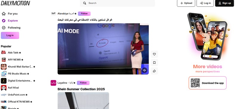explore dailymotion watch videos online
