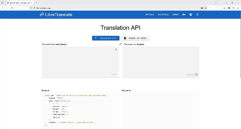 libretranslate offers ui almost identical to deepl translate