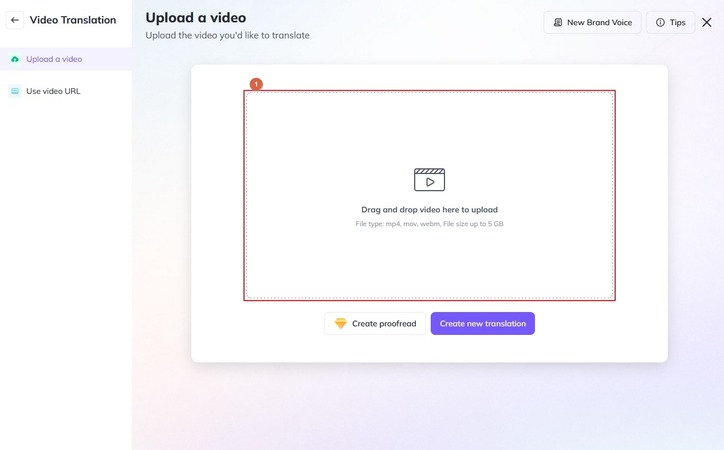 upload a clip for heygen video translation