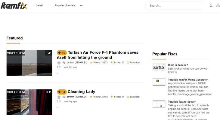 watch videos using itemfix