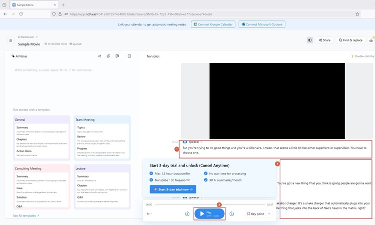 edit and review the changes