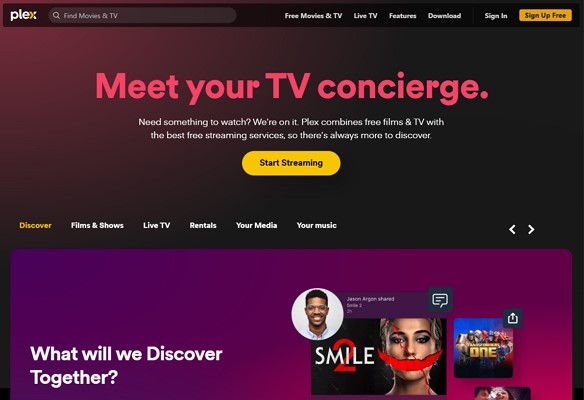 browse different genres on plex