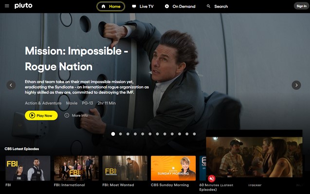 watch movies pluto tv