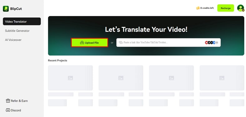 télécharger une vidéo sur blipcut