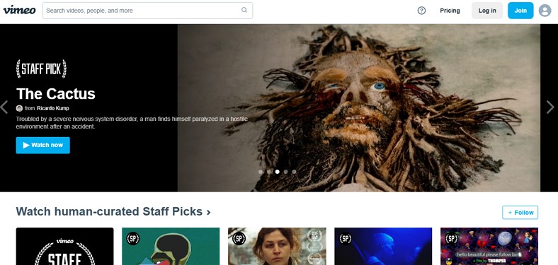watch videos using vimeo
