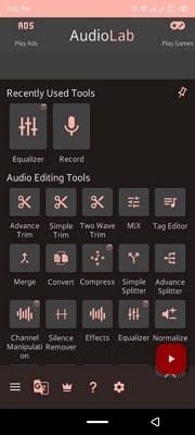 utilize audiolab for professional recording