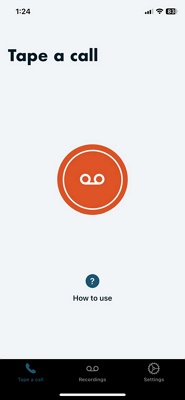 start recording using rev call recorder