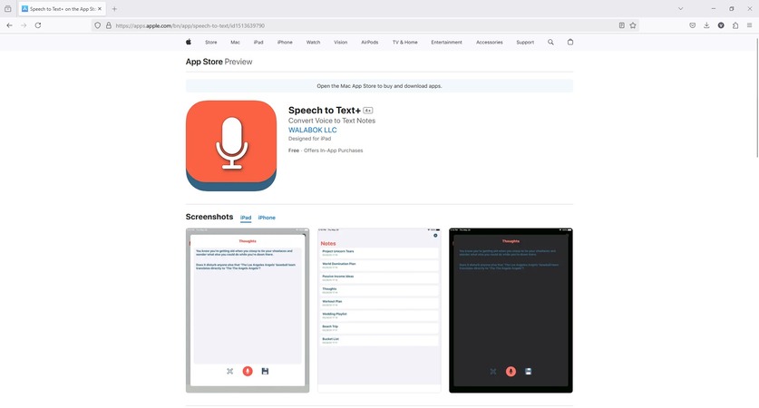 use speech to text+ as a speech to text app on iphone