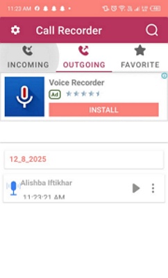 start recording with call recorder