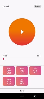 recording voices with dolby on