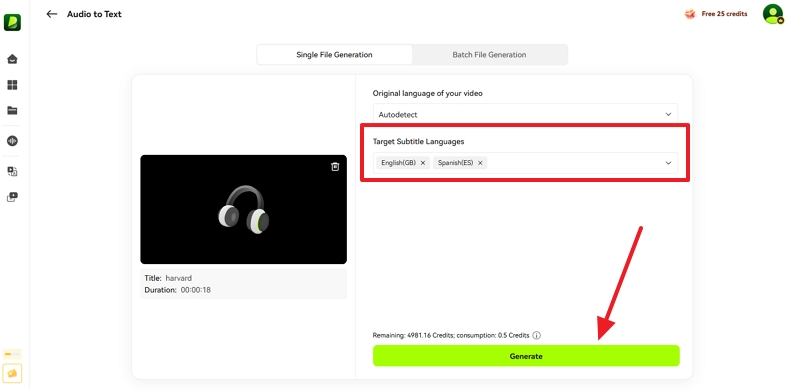 personalize language settings for translation
