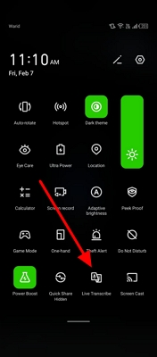 access voice memo transcription android