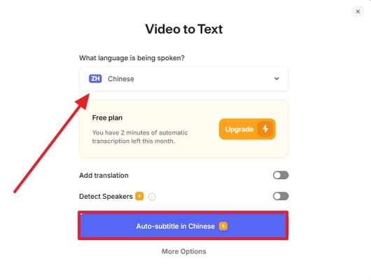 adjust languages and auto translate