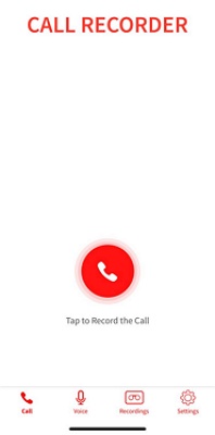 tap on call icon to initiate call