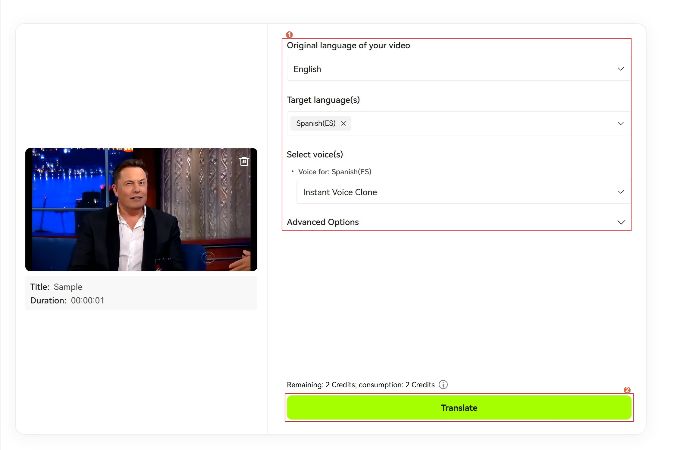define translation preferences to use blipcut video translator for ai voice translation
