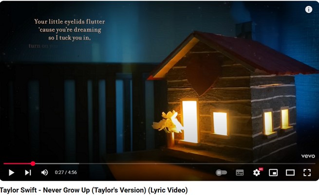 taylor songs about kids growing up