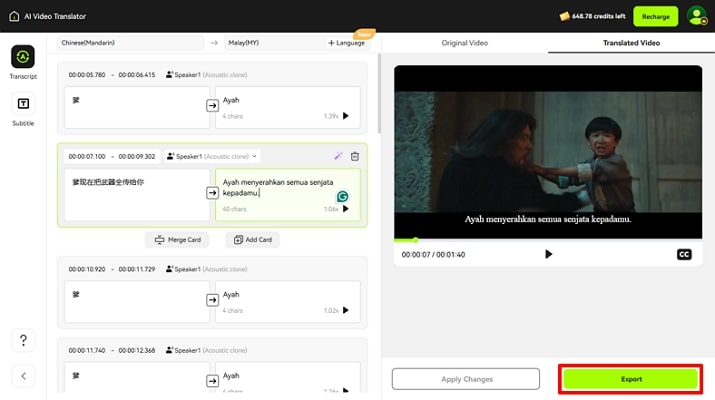 Review Translation Speech Translator App